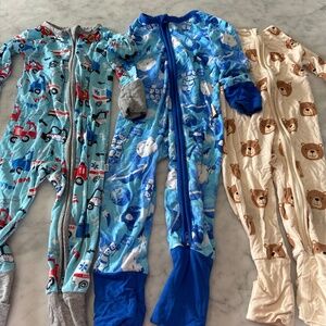 Set of bamboo footies